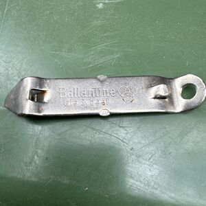 Vintage 1958 BALLANTINE ALE & BEER Bottle & Can Opener! Vaughan Steel Opener!